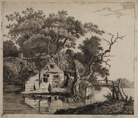 TvB G 0357
<br/>
Boerderij aan het water
<br/>
<em>Bosch, Anthonie van den (1763 - 1838)</em>
